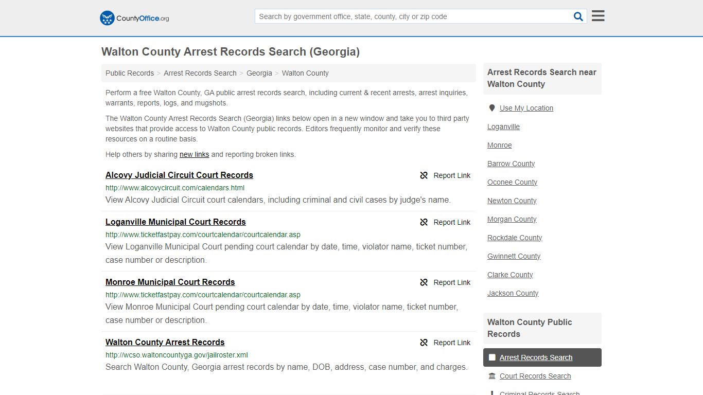 Arrest Records Search - Walton County, GA (Arrests & Mugshots)
